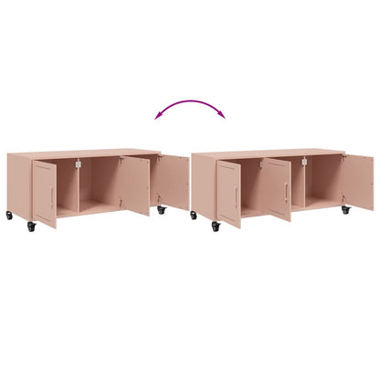 TV-Schrank Rosa 100,5x39x43,5 cm Stahl