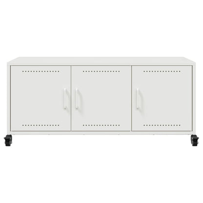 TV-Schrank Weiß 100,5x39x43,5 cm Stahl