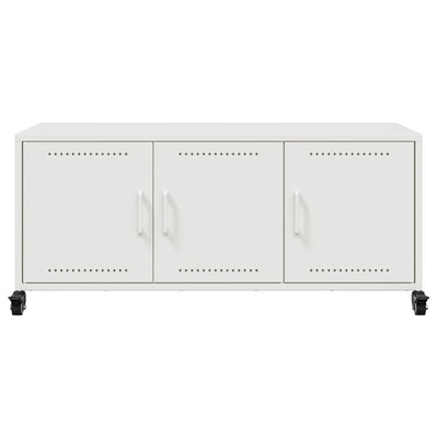 TV-Schrank Weiß 100,5x39x43,5 cm Stahl