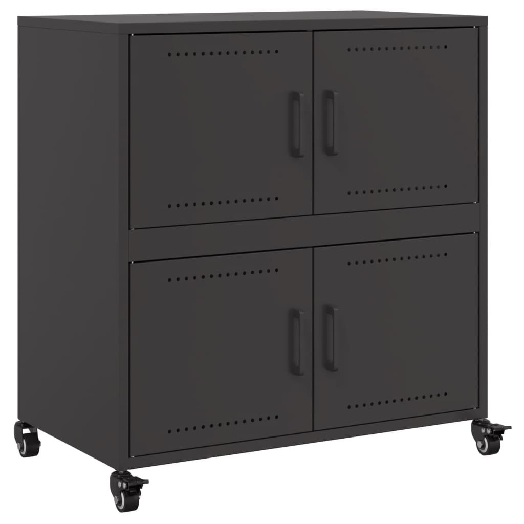 Sideboard Schwarz 68x39x72 cm Stahl