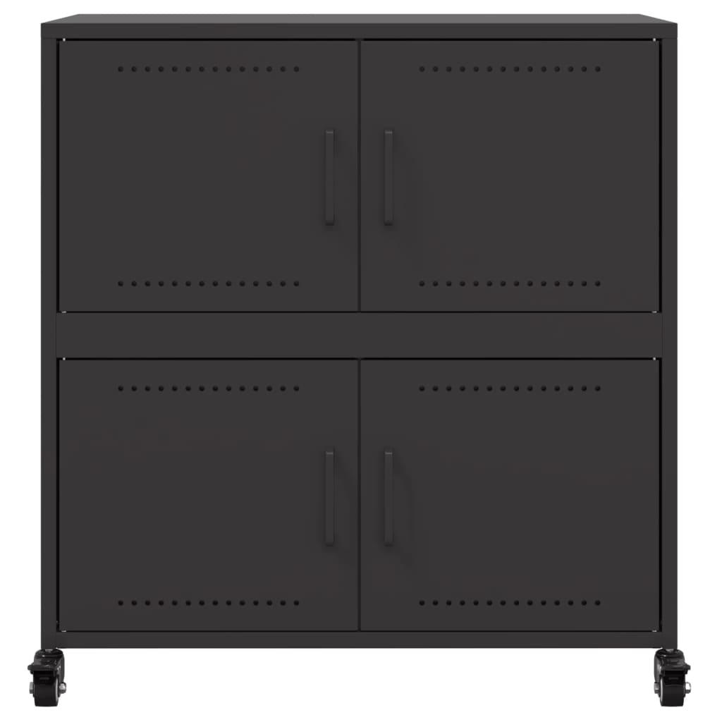 Sideboard Schwarz 68x39x72 cm Stahl