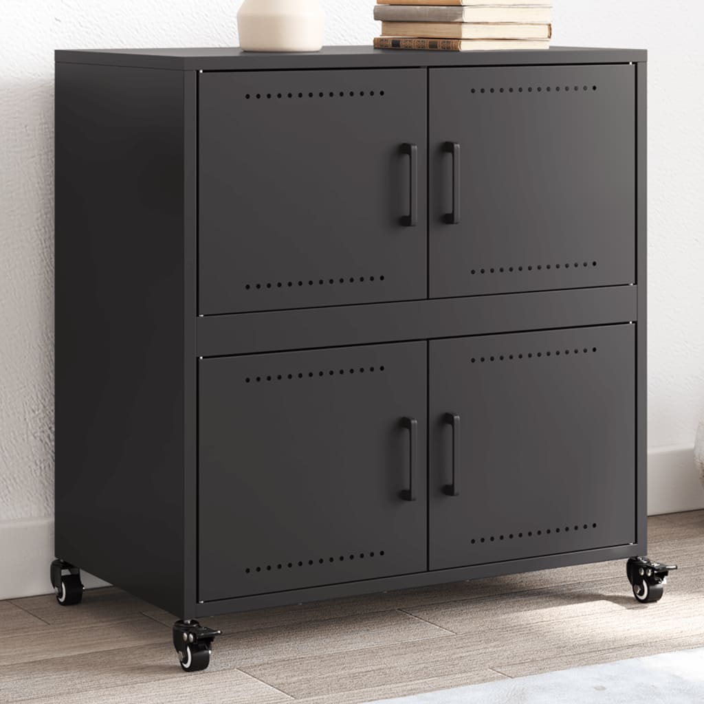 Sideboard Schwarz 68x39x72 cm Stahl