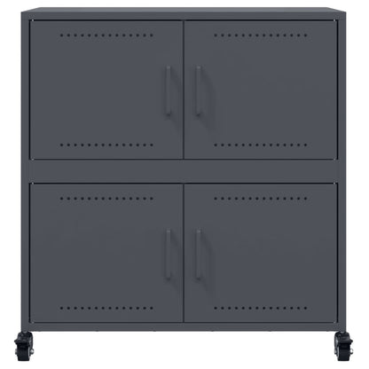 Sideboard Anthrazit 68,5x39x72 cm Stahl