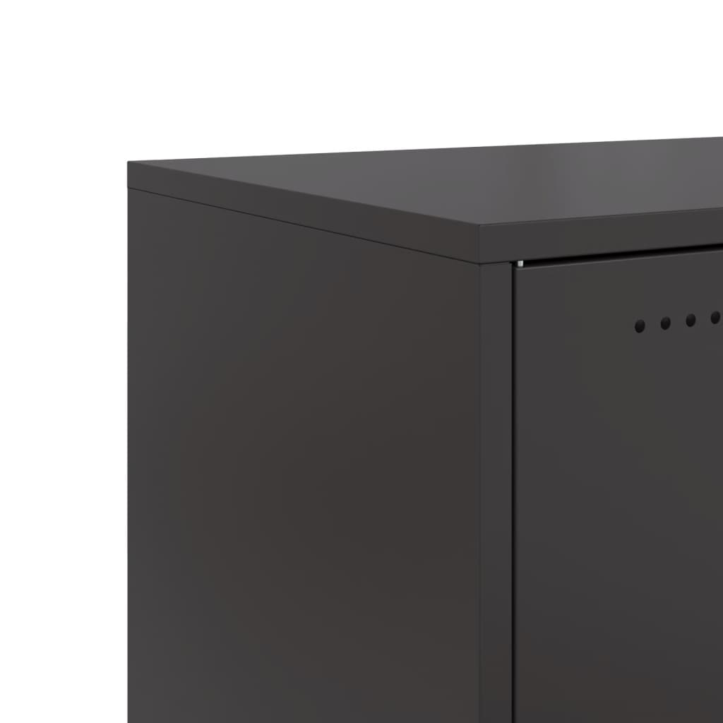 Sideboard Schwarz 68,5x39x72 cm Stahl