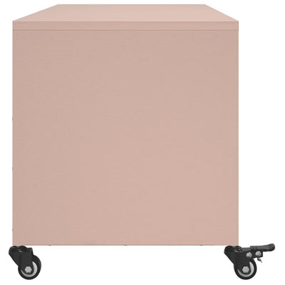 TV-Schrank Rosa 100,5x39x43,5 cm Stahl