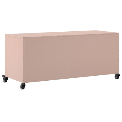 TV-Schrank Rosa 100,5x39x43,5 cm Stahl