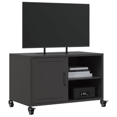 TV-Schrank Schwarz 68x39x43,5 cm Stahl