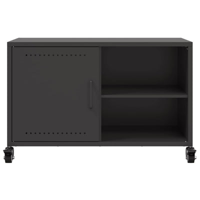 TV-Schrank Schwarz 68x39x43,5 cm Stahl