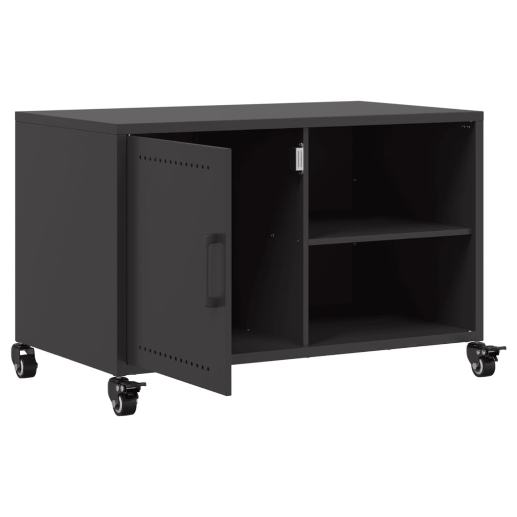 TV-Schrank Schwarz 68x39x43,5 cm Stahl