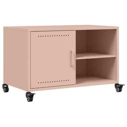 TV-Schrank Rosa 68x39x43,5 cm Stahl