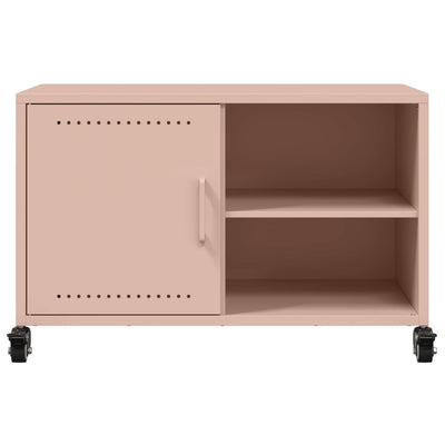 TV-Schrank Rosa 68x39x43,5 cm Stahl