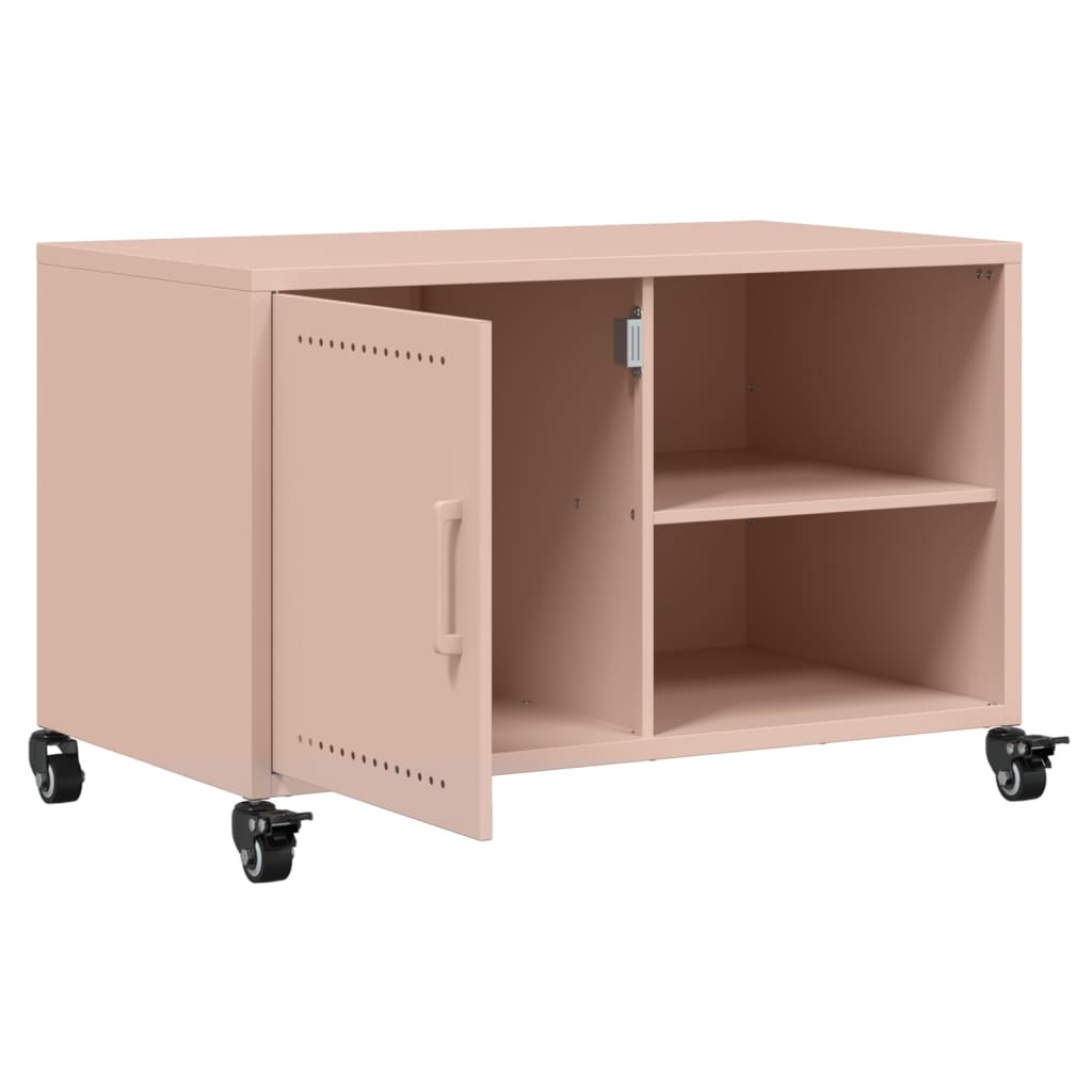 TV-Schrank Rosa 68x39x43,5 cm Stahl