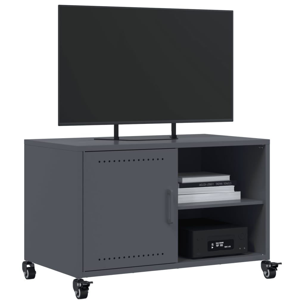 TV-Schrank Anthrazit 68x39x43,5 cm Stahl