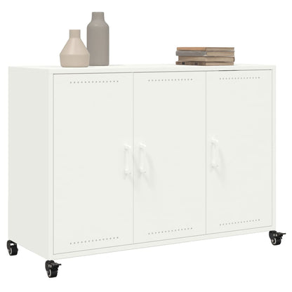 Sideboard Weiß 100,5x39x72 cm Stahl