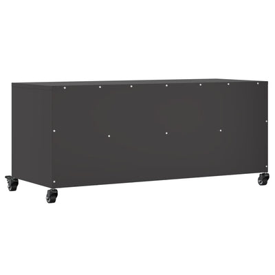 TV-Schrank Schwarz 100,5x39x43,5 cm Stahl