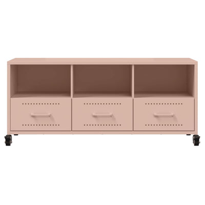 TV-Schrank Rosa 100,5x39x43,5 cm Stahl