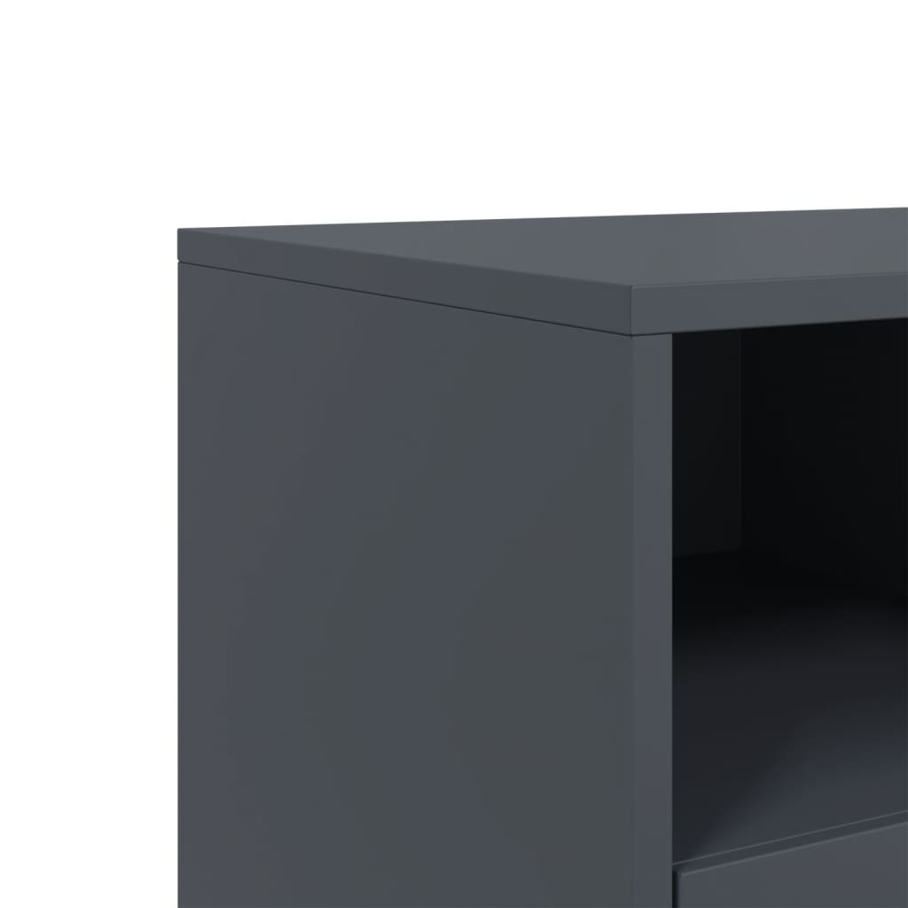 TV-Schrank Anthrazit 100,5x39x43,5 cm Stahl