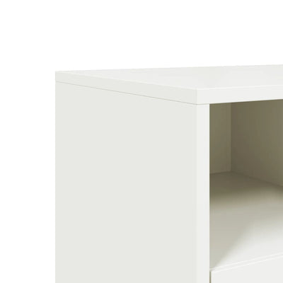 TV-Schrank Weiß 100,5x39x43,5 cm Stahl