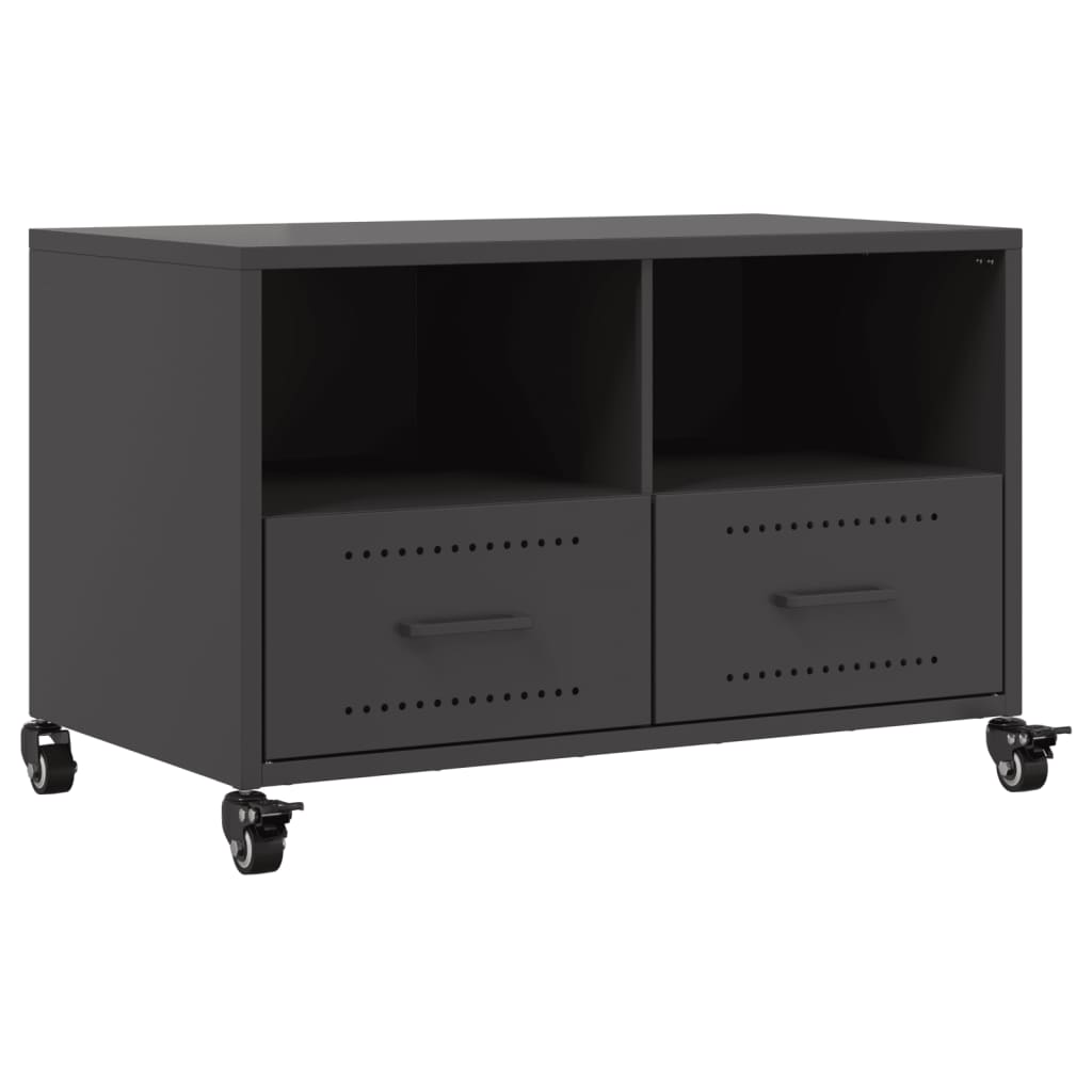 TV-Schrank Schwarz 68x39x43,5 cm Stahl