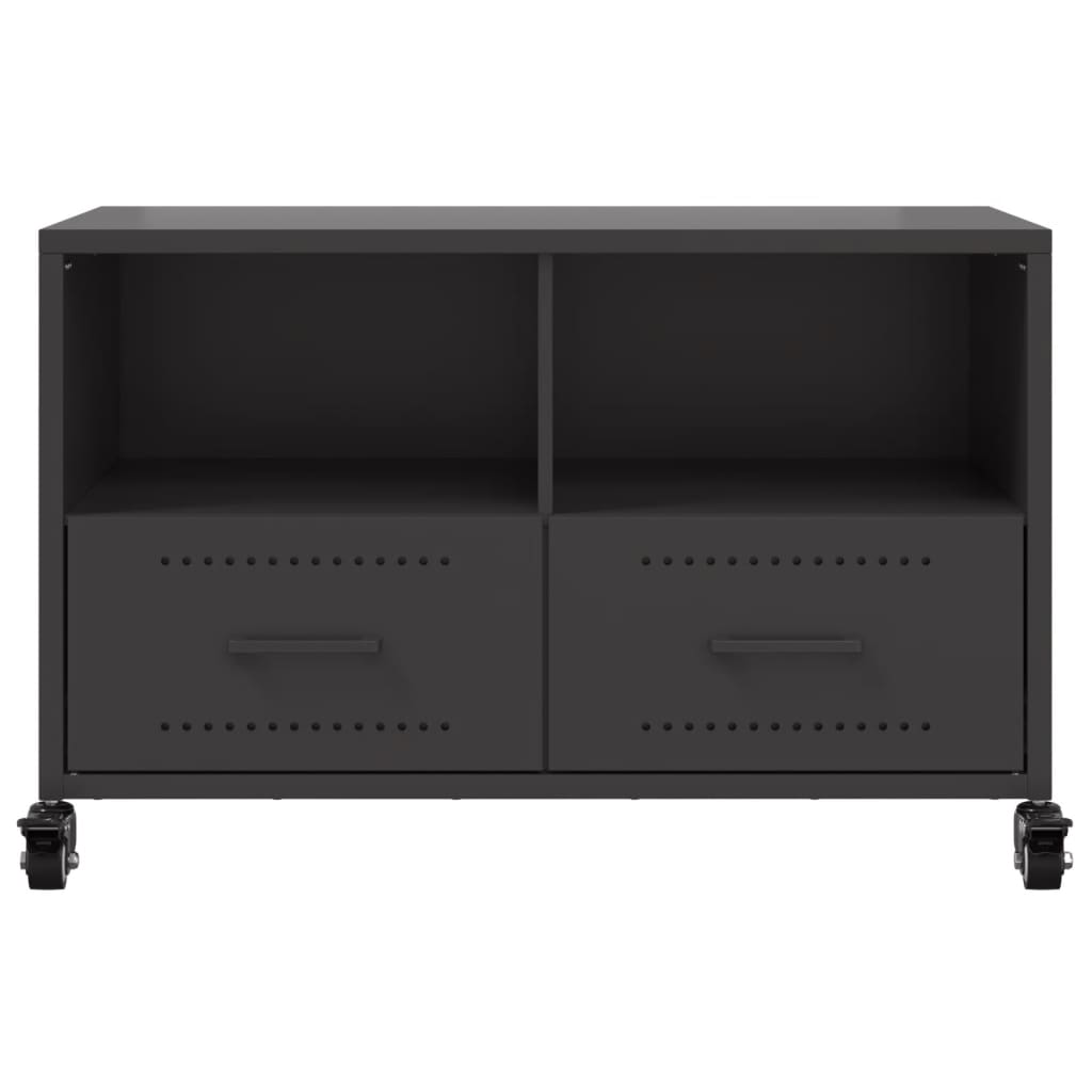 TV-Schrank Schwarz 68x39x43,5 cm Stahl