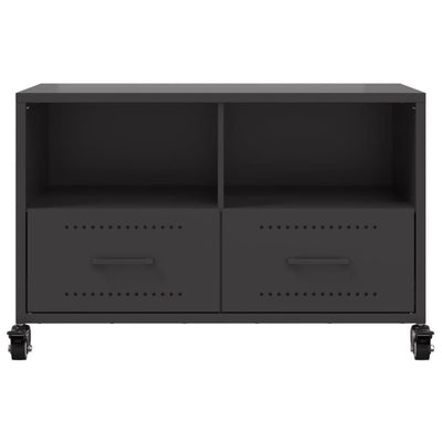 TV-Schrank Schwarz 68x39x43,5 cm Stahl