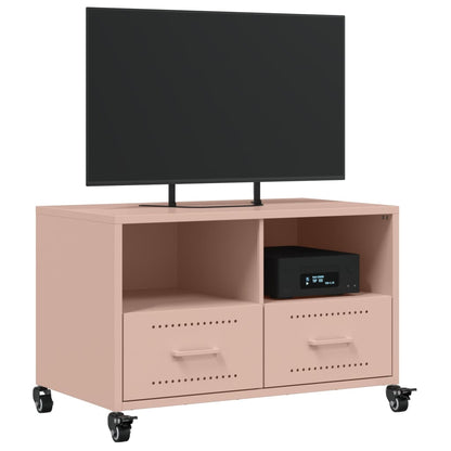 TV-Schrank Rosa 68x39x43,5 cm Stahl