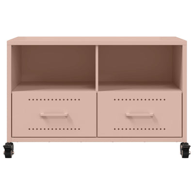 TV-Schrank Rosa 68x39x43,5 cm Stahl