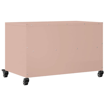 TV-Schrank Rosa 68x39x43,5 cm Stahl