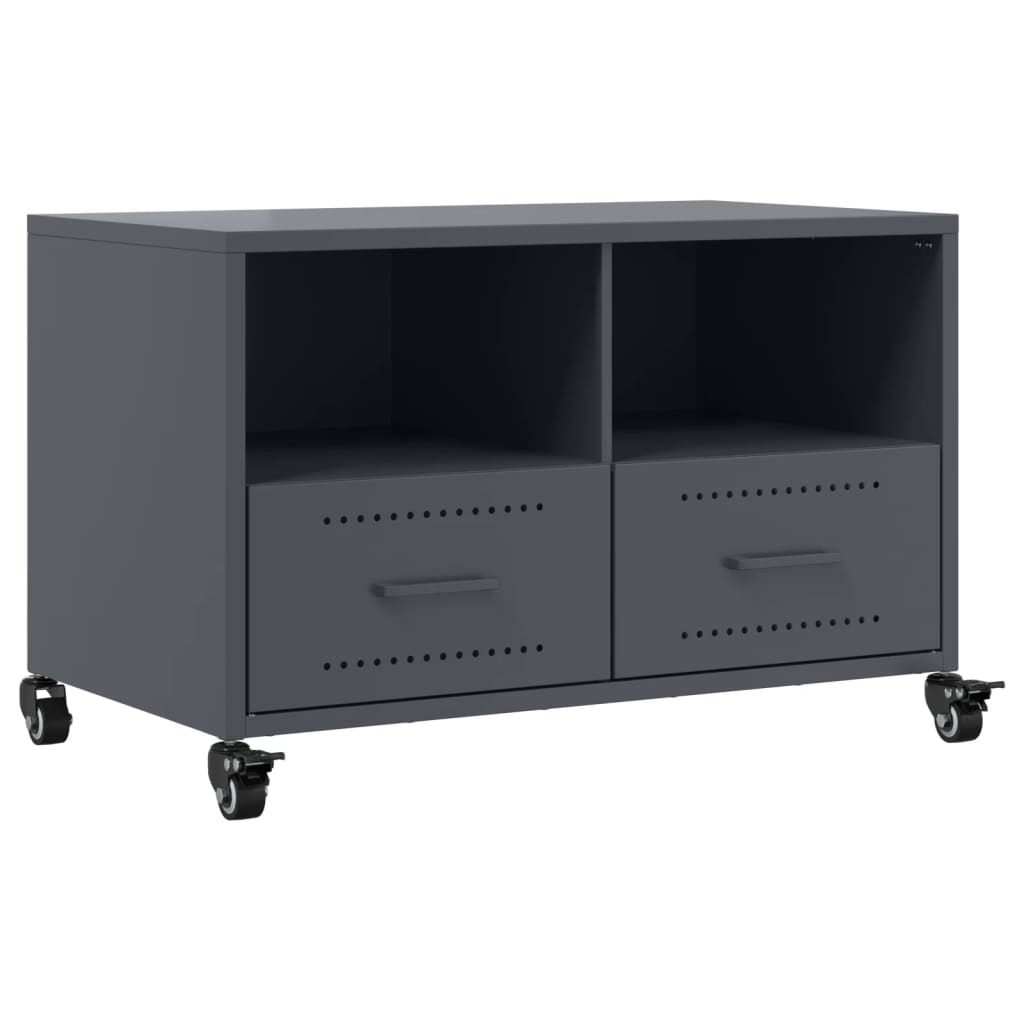 TV-Schrank Anthrazit 68x39x43,5 cm Stahl