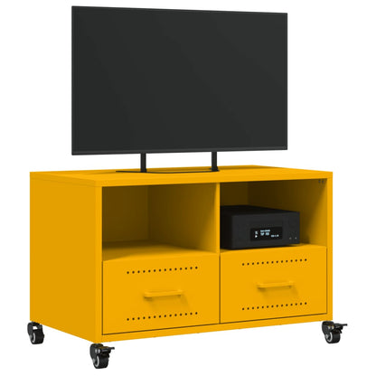 TV-Schrank Senfgelb 68x39x43,5 cm Stahl