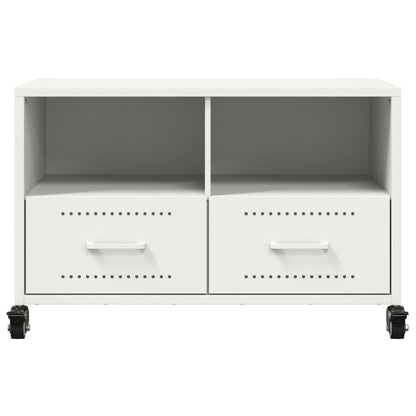 TV-Schrank Weiß 68x39x43,5 cm Stahl