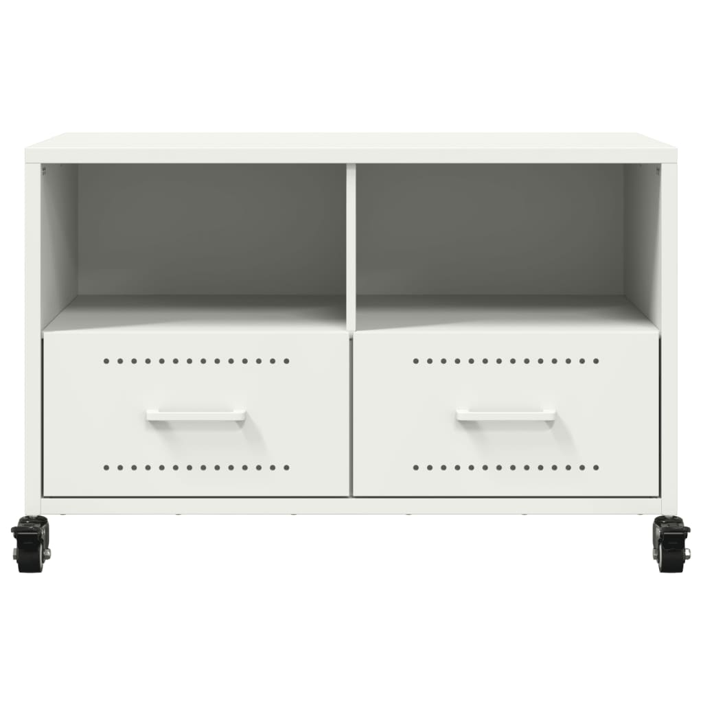 TV-Schrank Weiß 68x39x43,5 cm Stahl