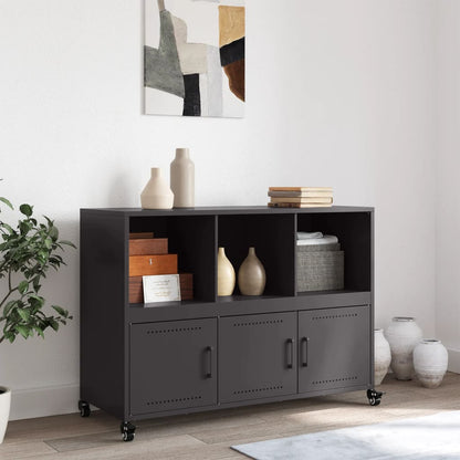 Sideboard Schwarz 100,5x39x72 cm Stahl