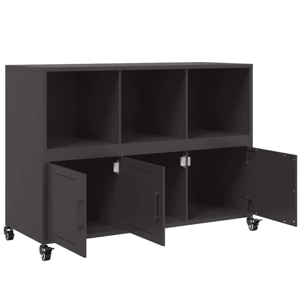 Sideboard Schwarz 100,5x39x72 cm Stahl