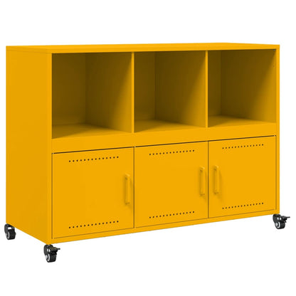 Sideboard Senfgelb 100,5x39x72 cm Stahl