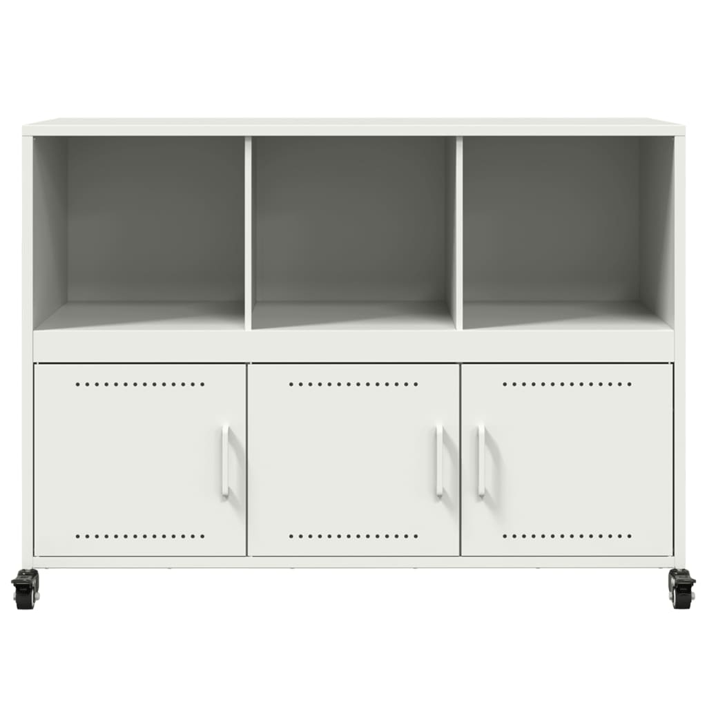 Sideboard Weiß 100,5x39x72 cm Stahl