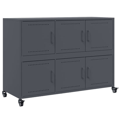 Sideboard Anthrazit 100,5x39x72 cm Stahl