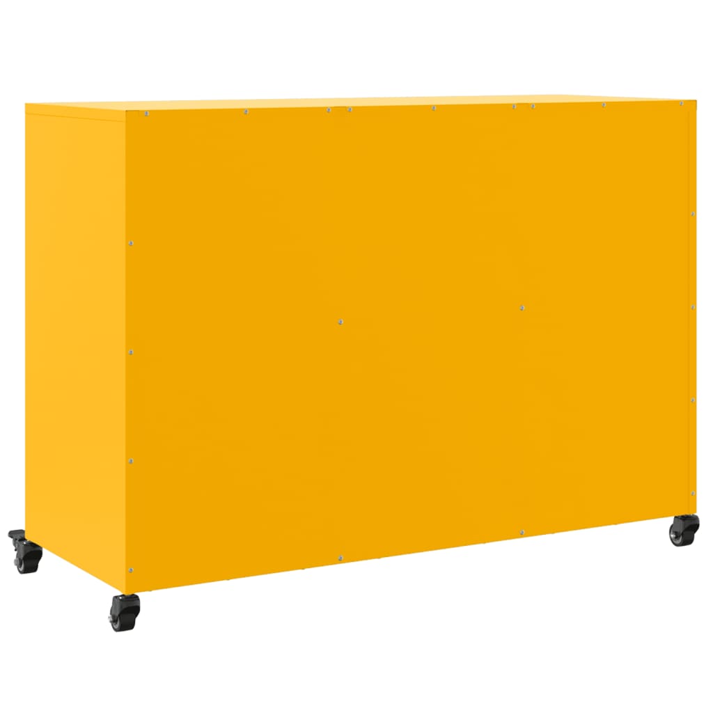 Sideboard Senfgelb 100,5x39x72 cm Stahl