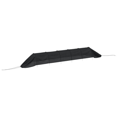 Netztunnel Schwarz 300x50x48,5 cm Stahl und Polyethylen