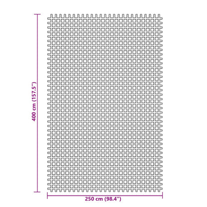 Zeltteppich Anthrazit 4x2,5 m