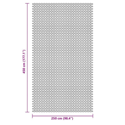 Campingteppich Anthrazit 4,5x2,5 m