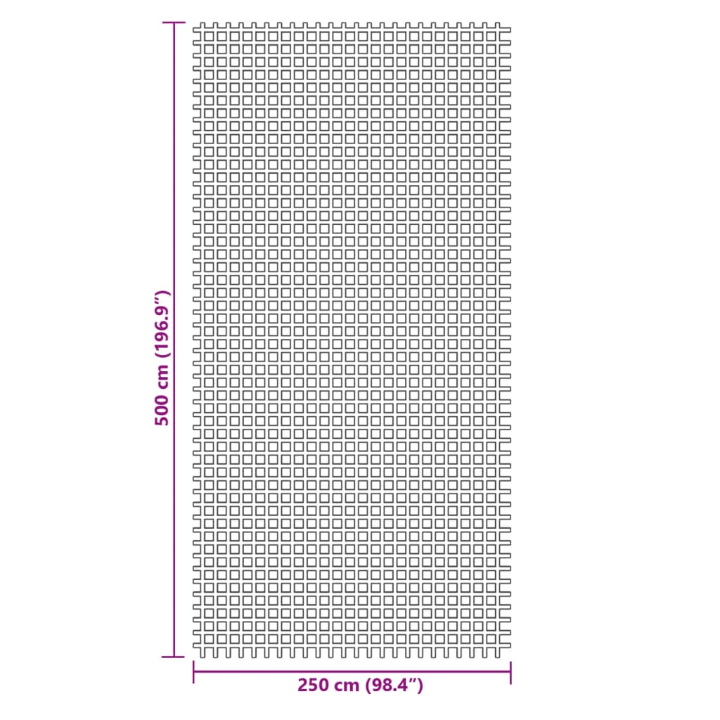 Campingteppich Anthrazit 5x2,5 m