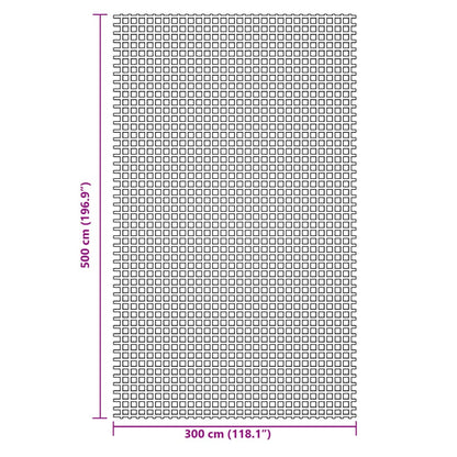 Campingteppich Anthrazit 5x3 m