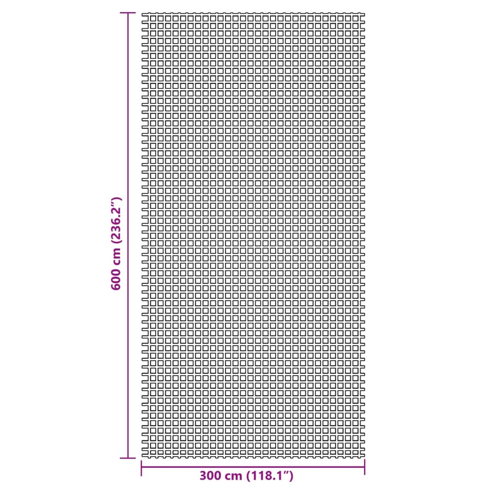 Campingteppich Anthrazit 6x3 m