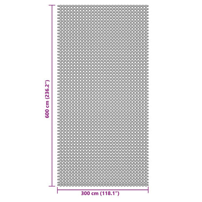 Campingteppich Anthrazit 6x3 m