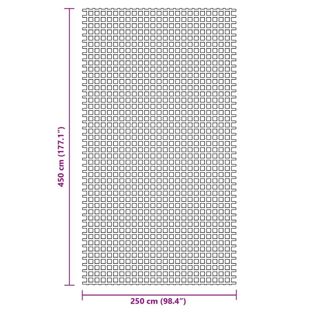 Campingteppich Blau 4,5x2,5 m