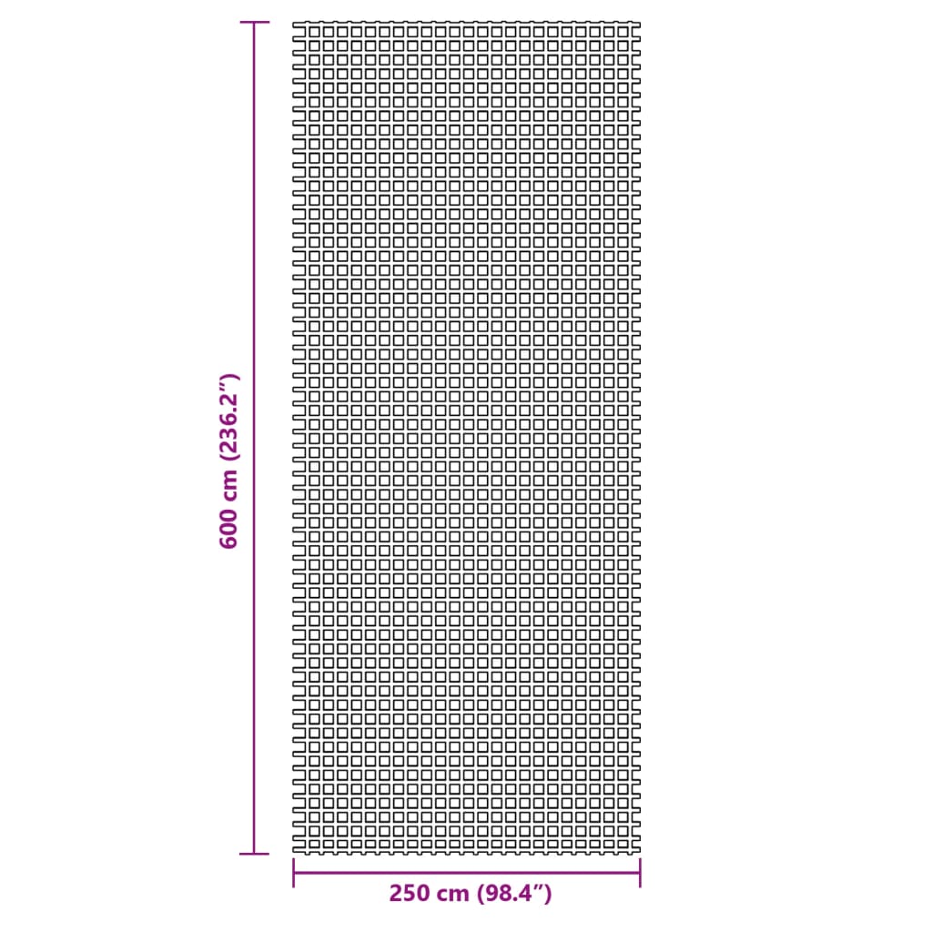 Campingteppich Blau 6x2,5m