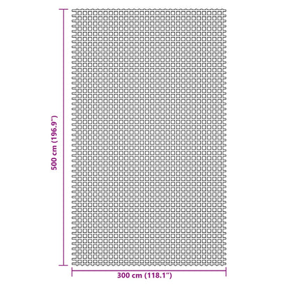 Campingteppich Blau 5x3 m