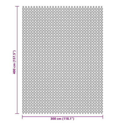 Zeltteppich Grün 4x3 m