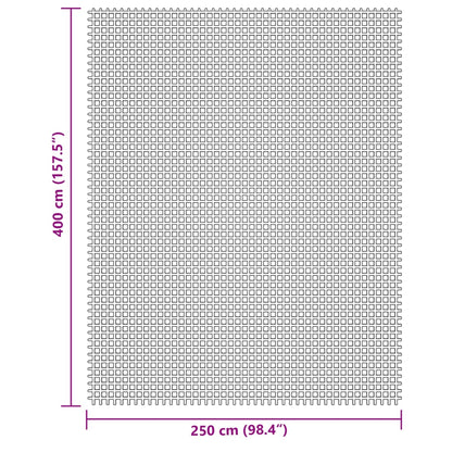 Campingteppich Hellgrau 4x2,5 m